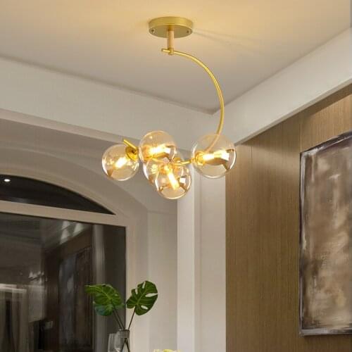 MDWELL G9 led pendant lights for bedroom kitchen lights decoration hanging lamp Black/Gold nordic pendant lamp indoor lighting