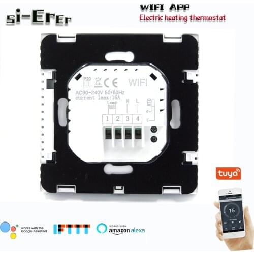 16A electric heating thermostat, 0.5 ° precision control, WIFI thermostat mobile phone APP connection control