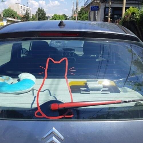 Three Ratels FD106 Art Design Funny Cat Car Sticker Car Body Window Rear Glass Auto Decoration Car Styling Stickers And Decals