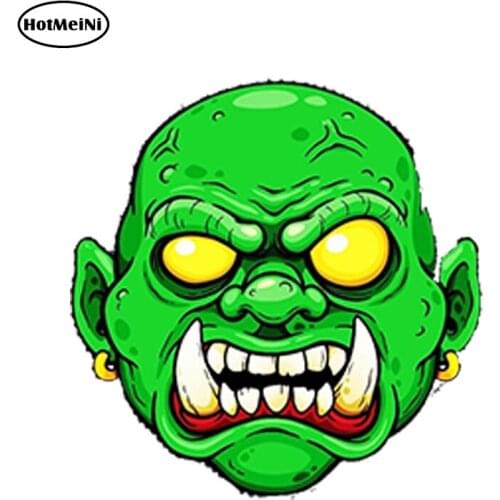HotMeiNi 13cm x 10cm Cool Evil Zombie Head Dead Vinyl Stickers Auto Moto Car Truck Tuning Waterproof Car Styling Accessories