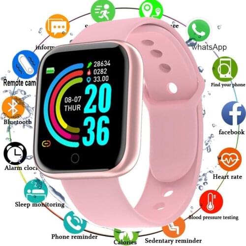 Y68 Smart Watch D20 Fitness Tracker Men Women Blood Pressure Heart Rate Monitor Wearable Device Bluetooth Sport Bracelet Straps