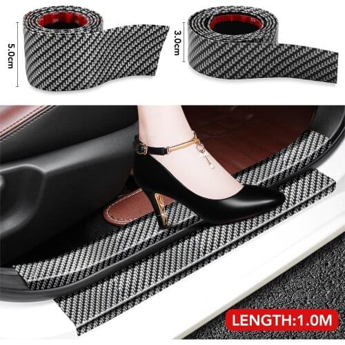 Car Rubber Strip Anti Scratch Door Sill Protector for VW Golf 5 6 7 Jetta MK5 MK6 MK7 CC Tiguan Passat B6 b7 Scirocco