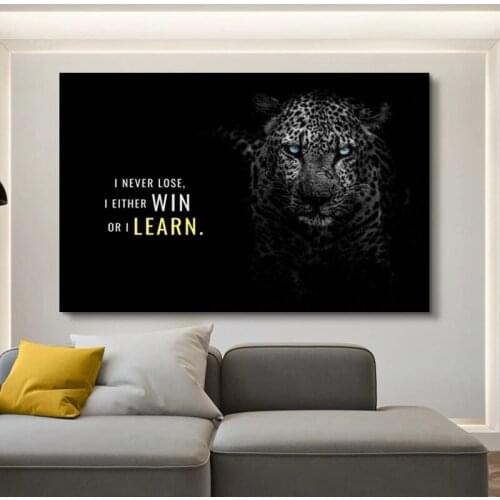 Animal Wall Art Canvas Painting Cheetah Leopard Landscape Posters and Prints Wall Pictures for Living Room Decoration Home Decor