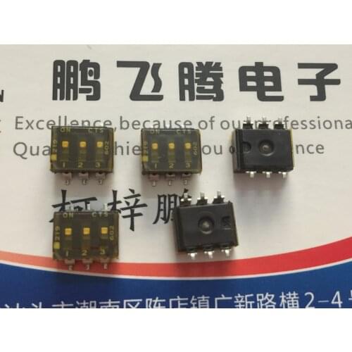 1PCS Original American CTS 219-3LPSTR dial code switch 3-bit flat dial coding switch patch 2.54 spacing