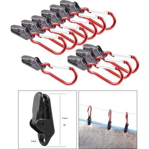 10pcs Heavy Duty Tarp Clips with Thumb Screw Tent Tarpaulin Clamps for Holding Up Tarp, Canopy Car Cover Pool Cover Lock Grip