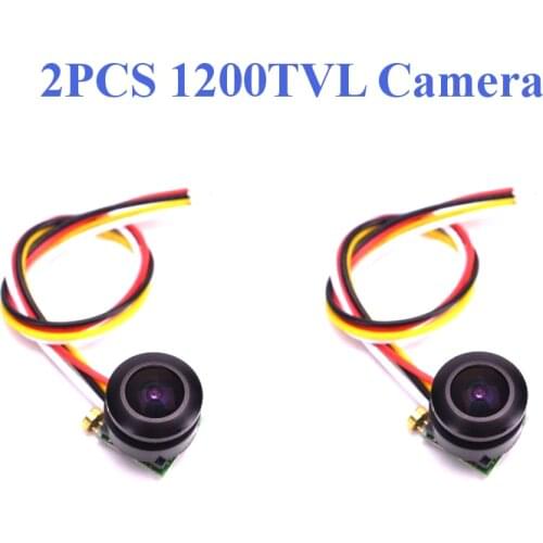 2PCS 1000TVL 2.8mm 600TVL 1/4 1.8mm CMOS Super Mini 170 Degree 1200TVL 150Degree FPV Camera Audio for RC Drone Airplane