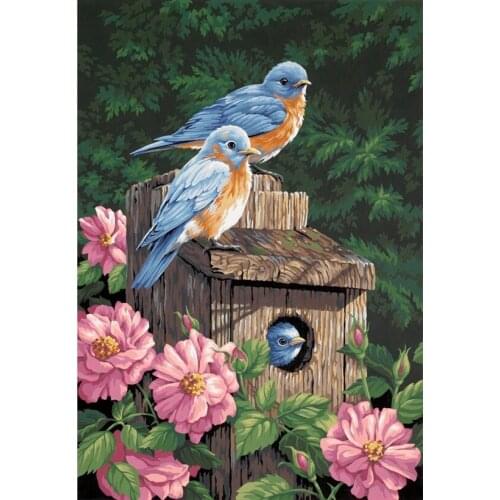 Peony Flower Bird Rhinestone 3d Diy Diamond Painting Beautiful Scenery Decoration Crystal Cross Stitch Diy Diamond Embroidery