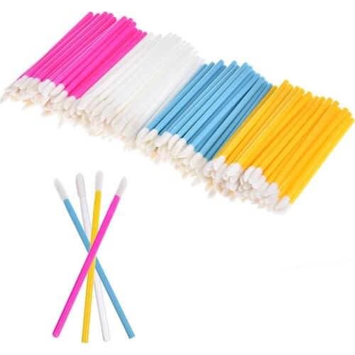 50Pcs/set Disposable Lip Gloss Brush Set Lipstick Mascara Brush Cleaning Eyelash Eyebrow MakeUp Applicators Tools