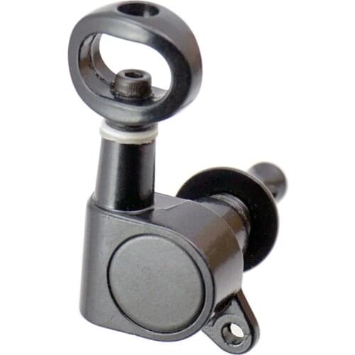 6 Pieces Right Full Closed Tuning Pegs Tuners Machine Heads for Electric Acoustic Guitar Parts 0.94 x 0.88inch