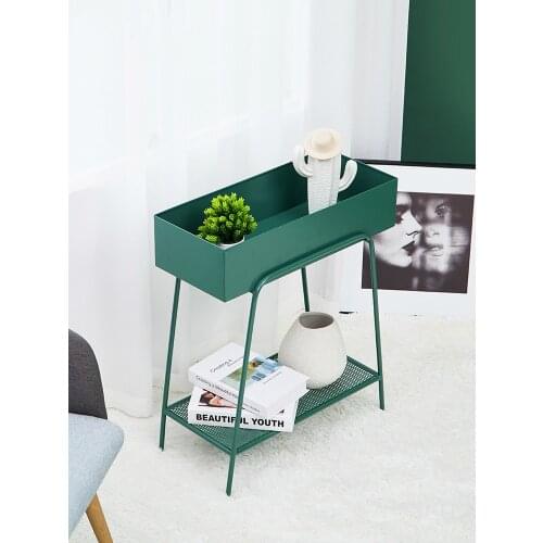 Balcony Floor-standing Green Dill Plant Stand Nordic Wrought Iron Flower Stand Multi-layer Partition Racks Fine Workmanship