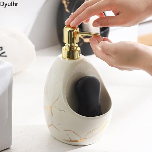 Hotel hand sanitizer bottle, shampoo bottle, creative ceramic lotion bottle, hotel push-type dispensing bottle DyuIhr