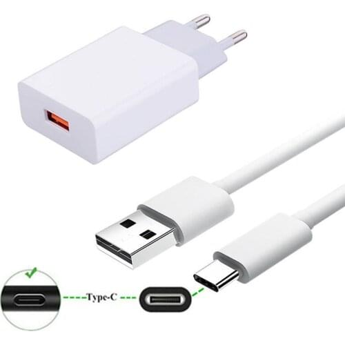 For Samsung Note 10 + S9 HTC U11 Redmi Note 7 ZTE Axon 7 Nubia Z17 Mini S Mobile phone Type C Data Charge Cable Wall USB Charger
