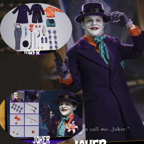 Pre-sale MAT002 1/6 Scale JOKER 1989 Head Body Clothing Accessory 12 Inches Full Set Model for Fans Christmas Gifts