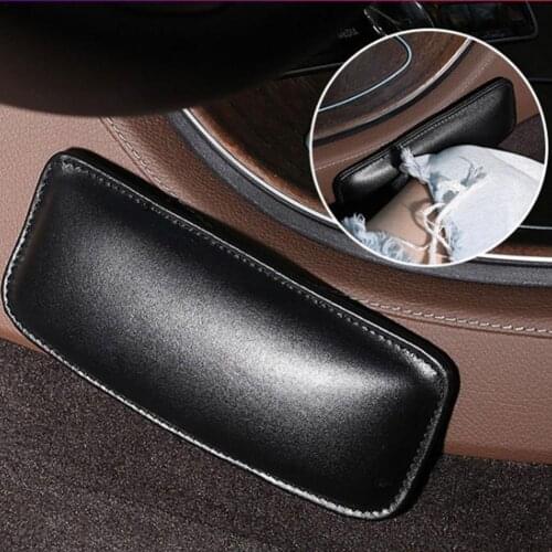 Leather Knee Pad For Car Interior Pillow Comfortable Memory Elastic Accessories 18X8.2cm Universal Cushion Thigh Foam Suppot