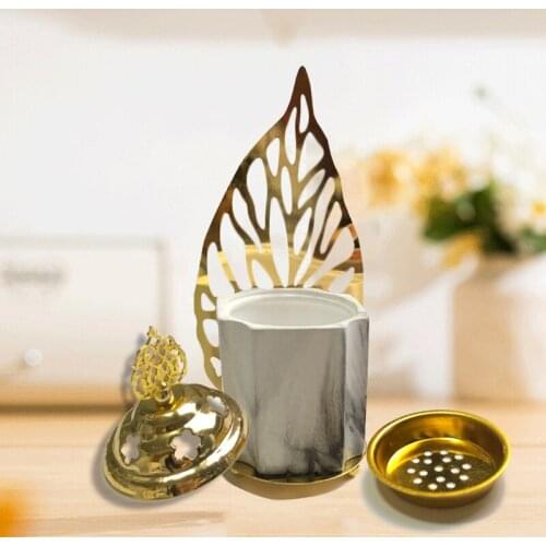 Arabic Incense Burner Holder Middle East Incense Base Muslim Censor Aroma Diffuser Backflow Aroma Burner Decoration for Home