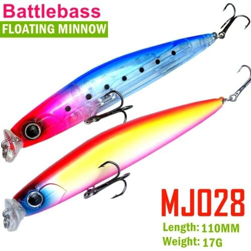 2021 NEW Fishing Lure Minnow Topwater Baits Weights 17g 110mm Peche Carpe Fish Accessoire Isca Artificial Flaoting Lures Angeln