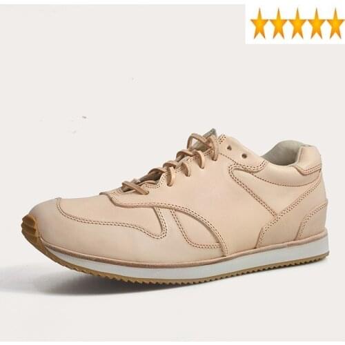 Handmade Genuine Leather Casual for Unisex High Quality Designer Lace Up Platform Sneakers Luxury Hip Hop Shoes Plus Size