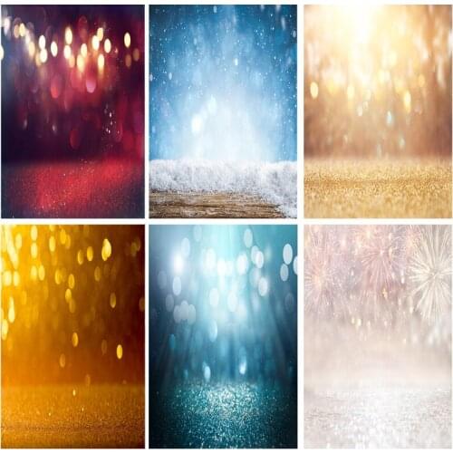 SHENGYONGBAO Vinyl Bokeh Photography Backdrops Glitter Facula Light Spot Photo Background Studio Photocalls Props 21318 GBT-76