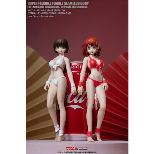 TBLeague 1/12 PLLB2020-T02A/B Female 6" Action Figure Body with Head Sculpture Model