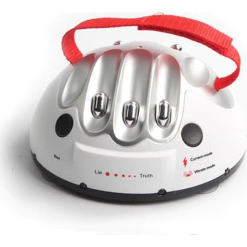 Tricky Funny Adjustable Adult Polygraph Test Micro Electric Shock Lie Detector Shocking Liar Truth Party Game Consoles Toy Gifts