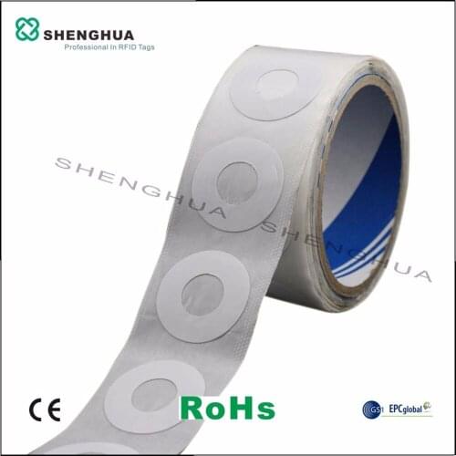 10pcs/pack RFID Passive UHF Label Tags Sticker Smart Anti-theft RFID Round Label For CD DVD Library Management Security Tracking