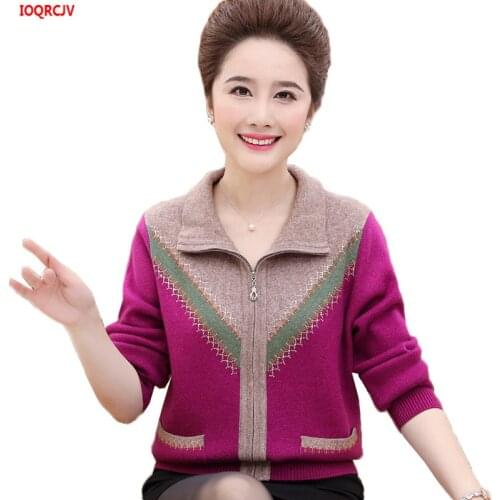 Knitted Cardigan Sweater Coats 2020 Winter Thicken Zipper Long Sleeve Women Knitwear Top Female Cashmere Sweater Jacket W1654