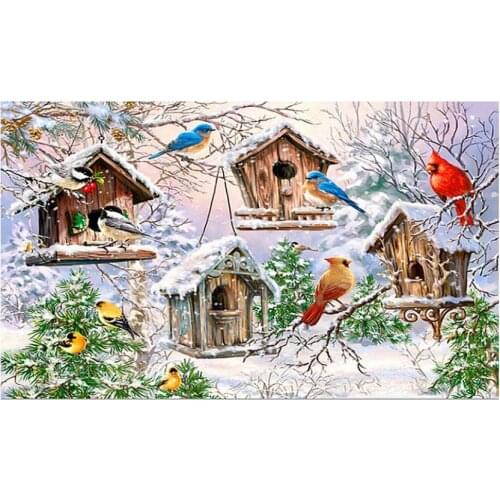 Animals diamond painting birds aviary diamond embroidery full rhinestone mosaic drawing picture decor kids toy gift new arrival