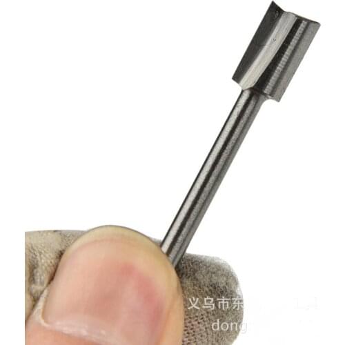 10pcs high speed steel HSS Sculptor pattern groove milling cutter Electric woodworking fibreboard plastic board trimmer NO.B1359