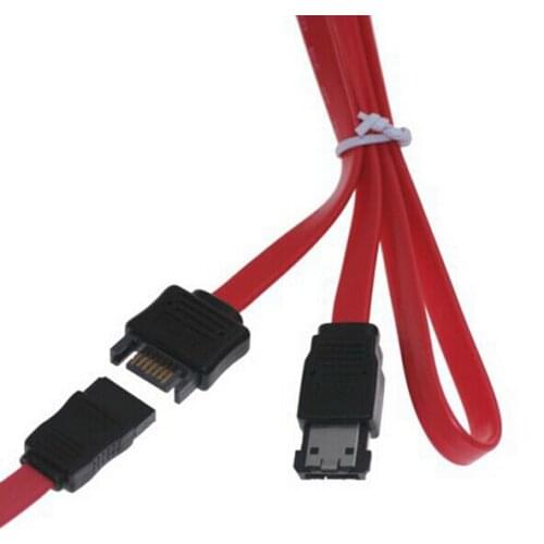 100pcs 40cm PS3 Sata To Esata SATA 7P Male to ESATA 7P Female Hard Disk Extender Extension Cable