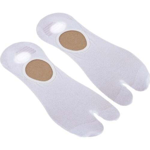 2 Pairs Men Stretchy Cotton -Flops Crew 2 Toe Socks Japanese Geta Tabi Socks