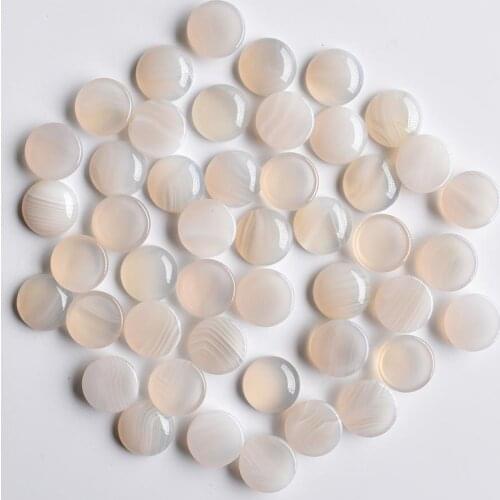 2020fashion top quality natural white stripe onyx round shape cabochon 16mm beads for jewelry making 30pcs/lot Wholesale free
