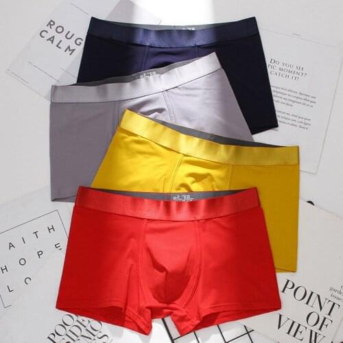 3PCS Boxer Mens Underwear Men Cotton Underpants Male Pure Men Panties Shorts Underwear Boxer Shorts Cotton Solid Cuecas L-3xl