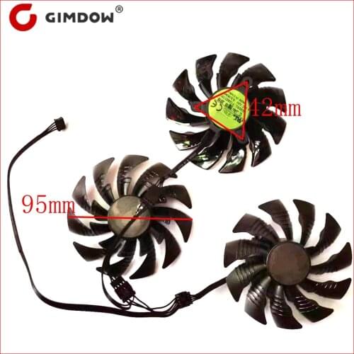 3pcs/lot T129215BU PLD10015B12H 95mm 6pin for GIGABYTE AORUS GTX 1070/1080/1080Ti Graphics Card Fan