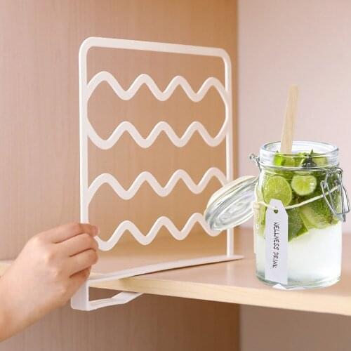 4pcs Closet Wire Shelf Divider Home Goods Space Saving Wardrobe Organizer Clothes Storage Rack Drawer Bedroom Cabinet Rack