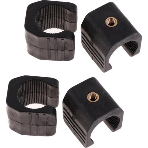 4 Pieces U Shaped Flashlight Clip Mount Clamp for Fishing Light Lamp Tripod Outdoor Tools