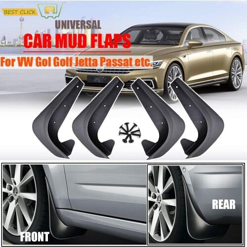 4x Universal Mud Flaps For Volkswagen VW Polo Touran Caddy 6 Scirocco T-Roc Atlas Ameo Arteon Mudflaps Splash Guards Mudguards