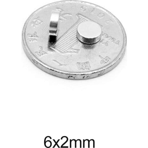 50~1000pcs 6x2 mm Mini Small circular Magnets strong 6mmx2mm Fridge N35 Neodymium Magnet Disc 6x2mm Permanent NdFeB Magnets 6*2