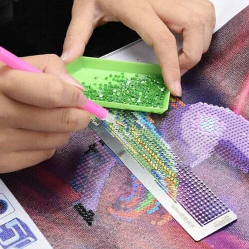 5D Diamond Painting Ruler Stainless Steel Blank Grids Round Full Drill Kit Tools QJY99