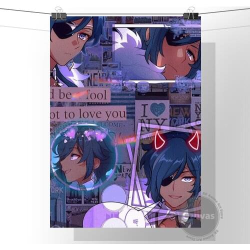 Anime Kaeya Alberch Genshin Impact Poster Pictures Home Manga Decoration Paintings Canvas HD Prints Wall Art Modular Living Room