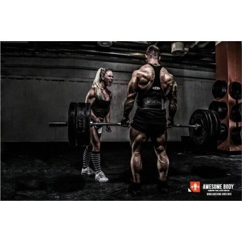 Bodybuilding Fitness Motivational Art Film Print Silk Poster Home Wall Decor 24x36inch