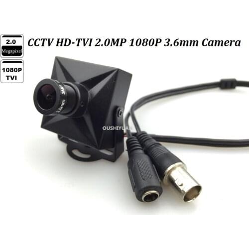 CCTV HD TVI 1080P 2.0MP 3.6mm Lens Min box CCTV Security Mini TVI 2.0MP Camera