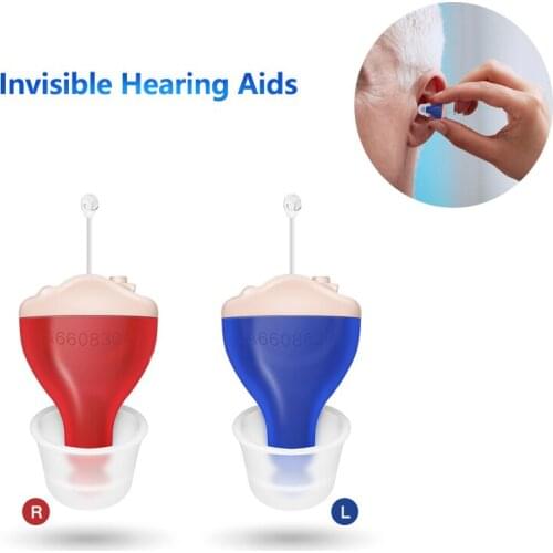 Mini Digital Hearing Aid Invisible Wireless 6 Channels Sound Amplifier Headphone For Elderly Deaf Severe Loss Left&Right Ear Aid