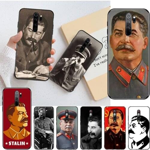 CUTEWANAN Russian Stalin Ussr Black Soft Shell Phone Case Capa for Redmi Note 9 8 8A 8T 7 6 6A 5 5A 4 4X 4A Go Pro