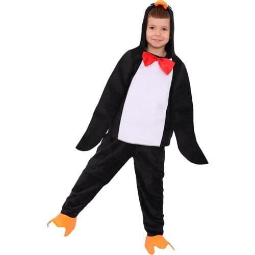 Child Kids Penguin Costume Cosplay for Boys Girls Halloween Purim Carnival Party Fantasia Dress up