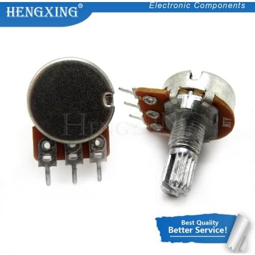 2pcs/lot Imports diaphragm 148 single - potentiometer A105 handle length 15MM flowers with 41 points step A1M In Stock