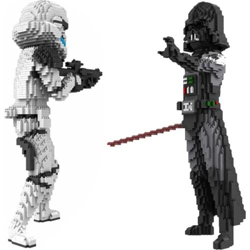 Disney Star Wars, Darth Vader, Diamond Block Movie, Yoda, Stormtroopers, Action Figures, Toys, Children