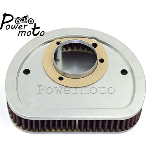 For Harley FXSB FLST FXST FXD Softail Dyna Fat Boy Fat Bob 2007-2015 Motorcycle Red Air Filter High-Flow Air Cleaner Intake
