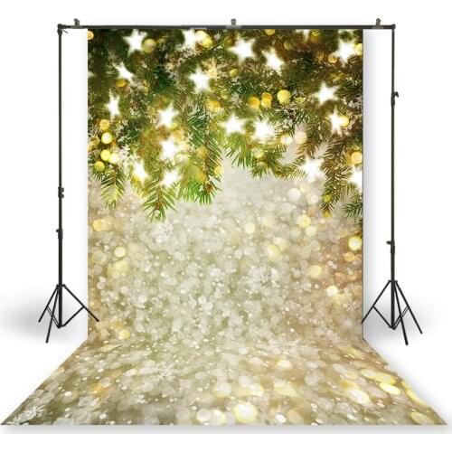 HUAYI Photography Backdrop Christmas Day Celebration Party Decor Photo Background Christmas Bokeh Holiday Family BackdropXT-7731