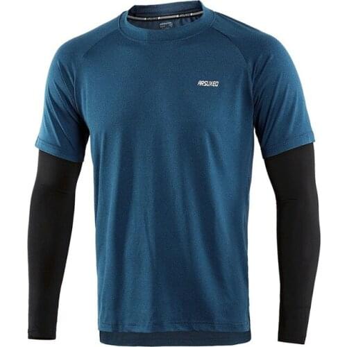 T shirt Camisetas Mens Spring Autumn Running Shirts Quick Dry Compression Sport Shirt Long Sleeve Elastic Fitness Gym Clothing