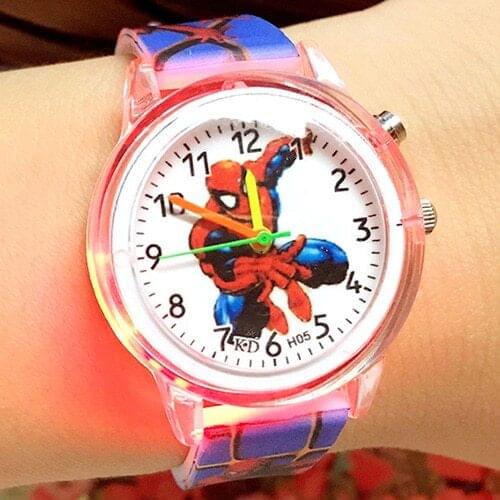 Hot Sale Spiderman Watch kid men Watch Kids Watches Leather Quartz Watch Boy girl Gift Children reloj montre relogio